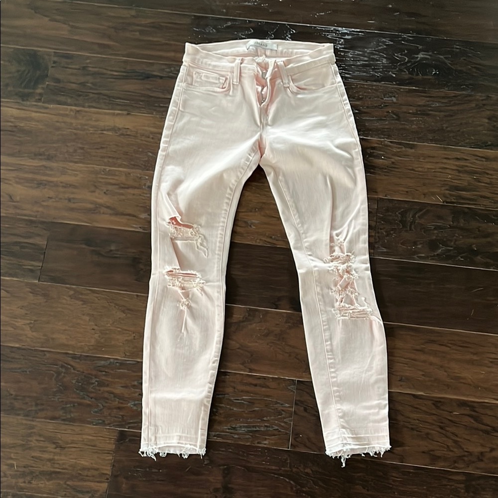 J Brand Stylish Pink Distressed Women Jeans